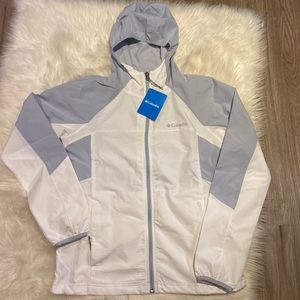 Columbia Sweet Panther Jacket Women's Size Small Grey and White Spring Coat NWT